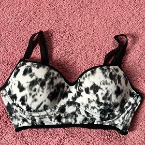 ECU VS PINK Black and white tie dye bra top